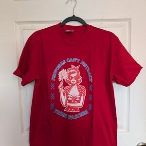 Women's Anti Facism 4th Of July Holiday Graphic Tee - Size Medium